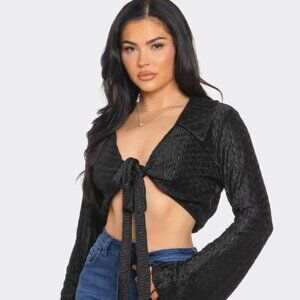 Seraphina Satin Tie Top